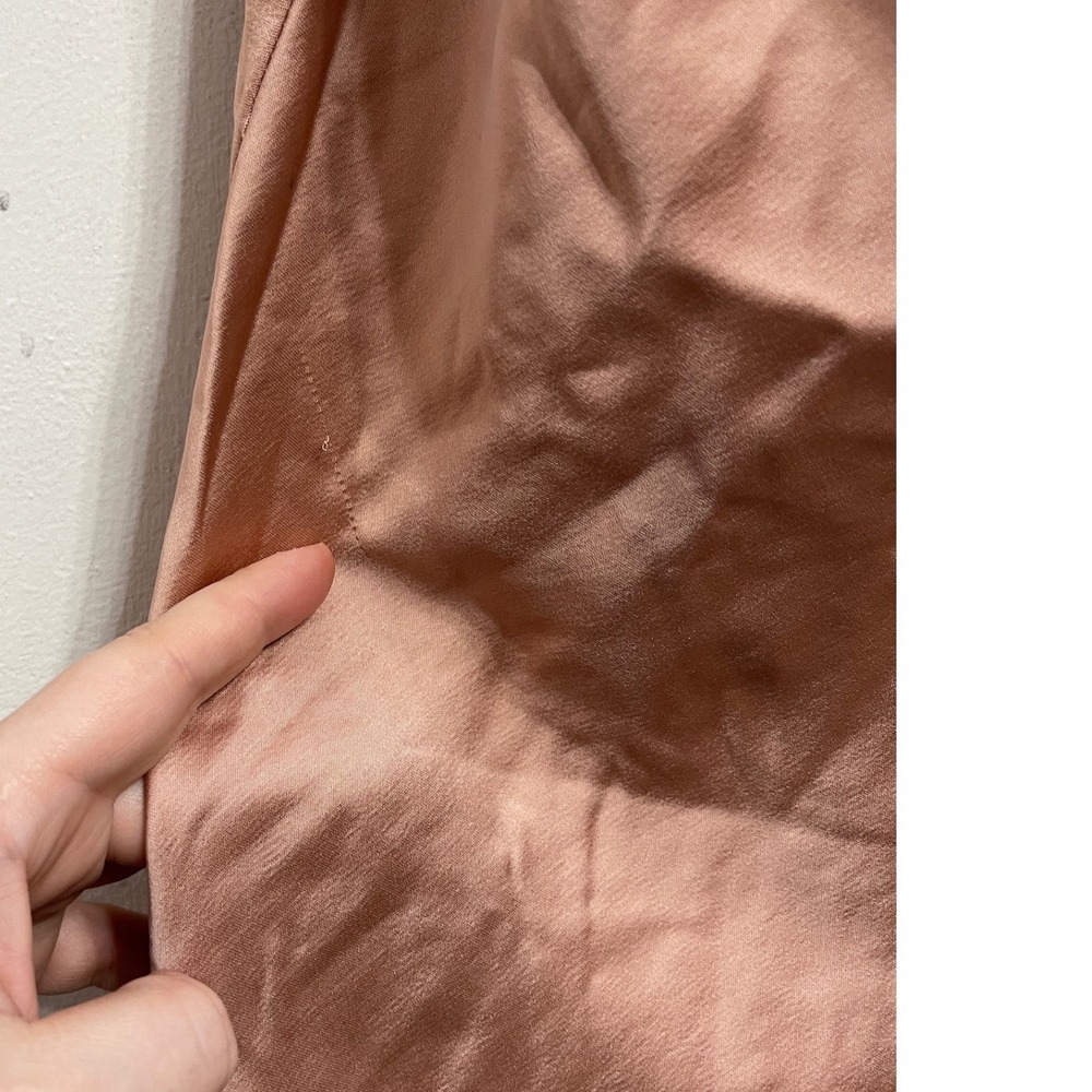 Significant Other‎ Aria Satin Cowl Midi Dress Blush Pink Ruched Slip US 6 AU 10 - Picture 6 of 8